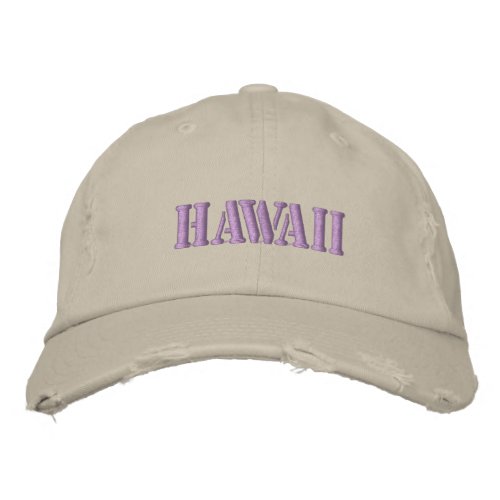 HAWAII EMBROIDERED BASEBALL CAP