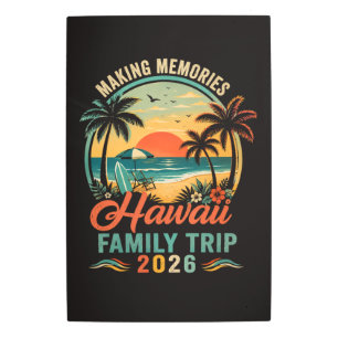 Hawaii Family Trip Tropical Sunset 2026 Metal Print