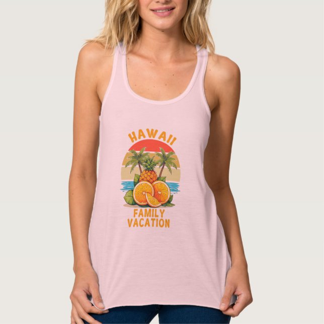 Hawaii Family Vacation Tank Top (Front)