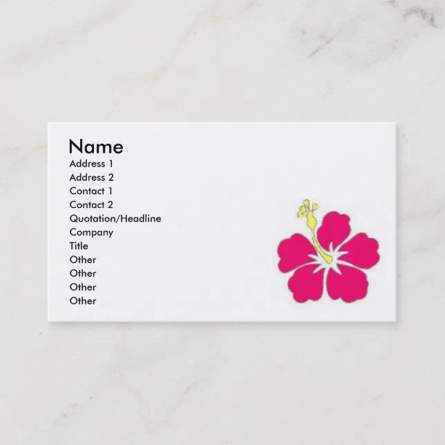 Hawaii Feelings Business Card Zazzle