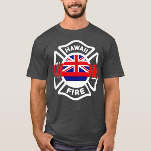 Hawaii Fire Department  Firefighters Firemen T_Shirt