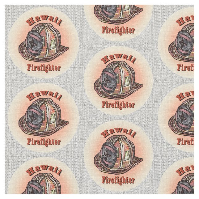 Hawaii Firefighter Fabric (Close Up)