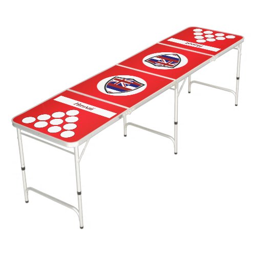 Hawaii flag beer pong table
