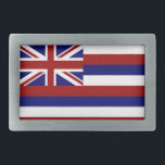 Hawaii flag belt buckle<br><div class="desc">Flag of the State of Hawaii</div>