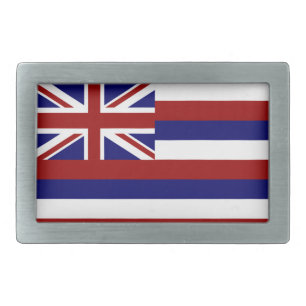 Hawaii flag belt buckle