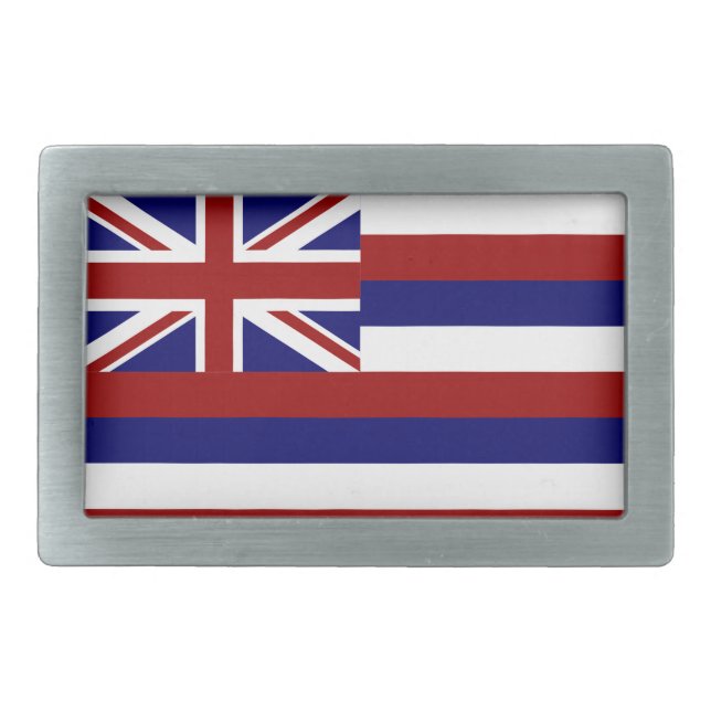 Hawaii flag belt buckle (Front)