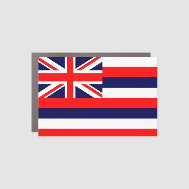 Hawaii Flag Car Magnet (Front)
