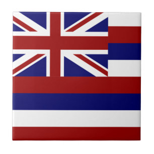 Hawaii flag ceramic tile