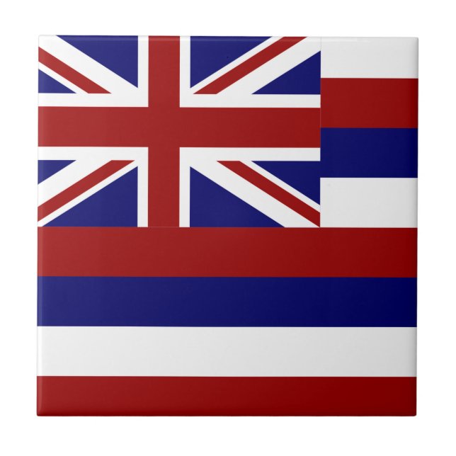 Hawaii flag ceramic tile (Front)