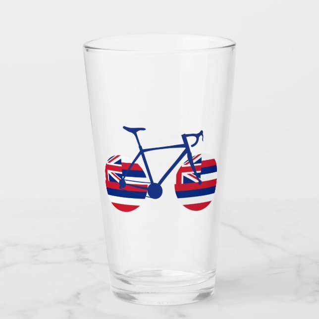 Hawaii Flag Cycling Glass (Front)
