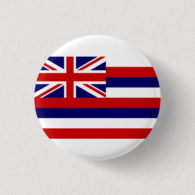 Hawaii Flag, Flag of Hawaii Button (Front)