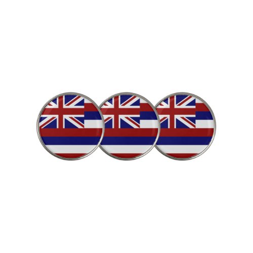 Hawaii flag golf ball marker