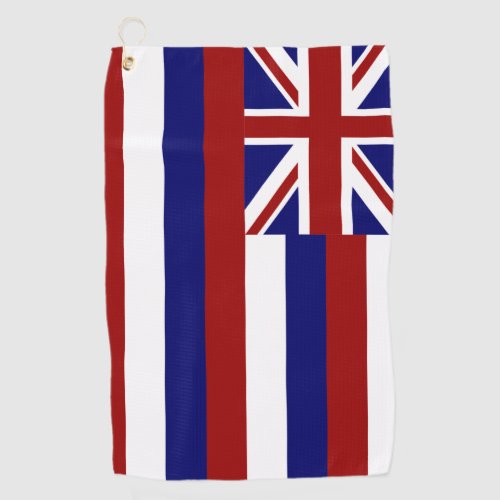 Hawaii flag golf towel