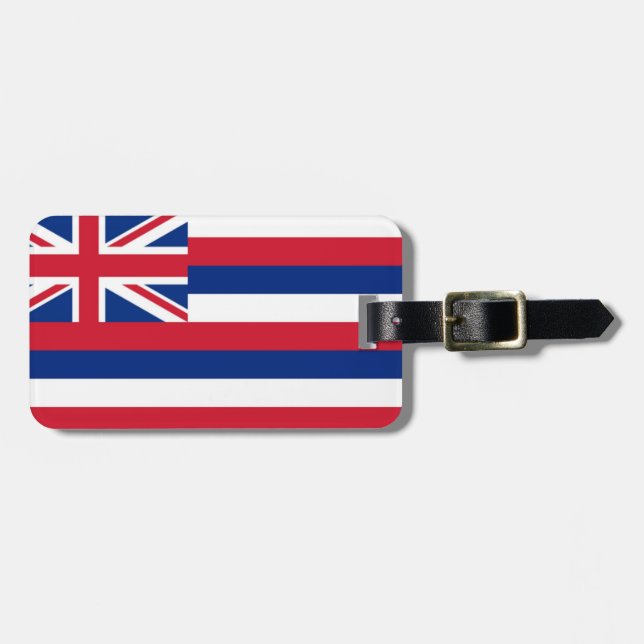 Hawaii flag luggage tag (Front Horizontal)