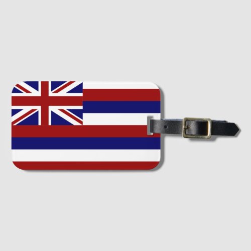 Hawaii flag luggage tag