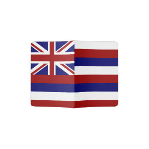 Hawaii flag passport holder