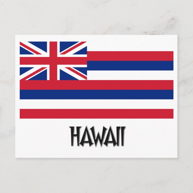 Hawaii Flag Postcard (Front)