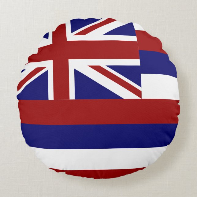 Hawaii flag round pillow (Front)