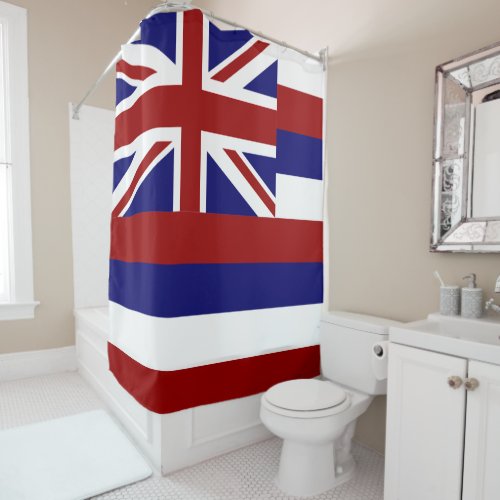 Hawaii flag shower curtain