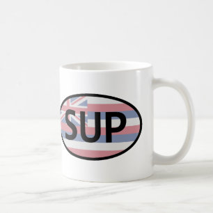 Hawaii Flag Standup Paddling Coffee Mug