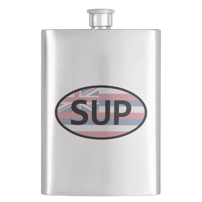 Hawaii Flag Standup Paddling Flask (Front)