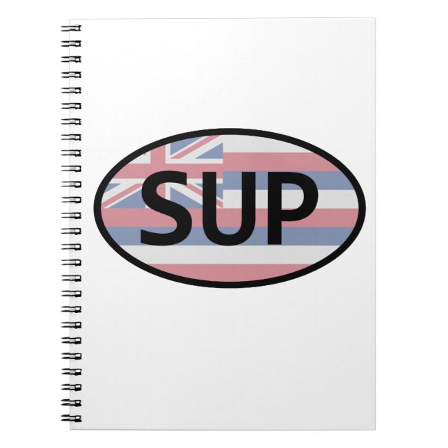 Hawaii Flag Standup Paddling Notebook (Front)