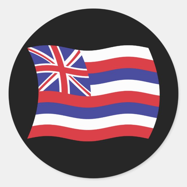 Hawaii Flag Sticker (Front)