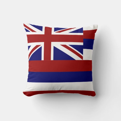Hawaii flag throw pillow