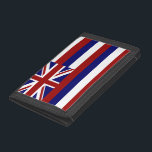 Hawaii flag trifold wallet<br><div class="desc">Flag of the State of Hawaii</div>