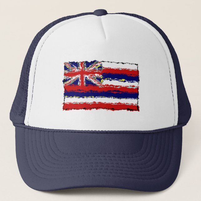 HAWAII FLAG TRUCKER HAT (Front)