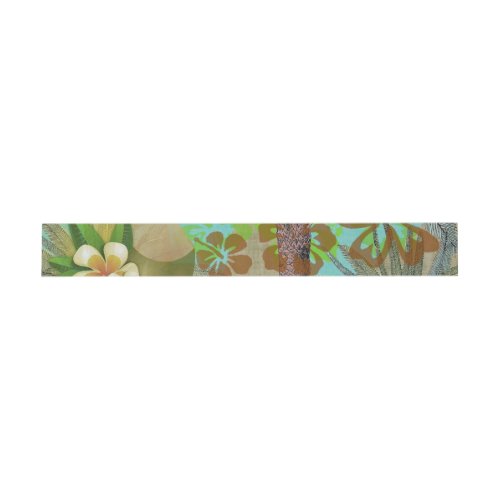 Hawaii Flower Hula Vintage Floral Graphic Invitation Belly Band