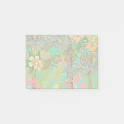 Hawaii Flower Hula Vintage Floral Graphic Post_it Notes