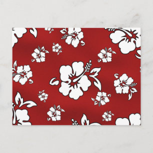 Hawaii flower postcard