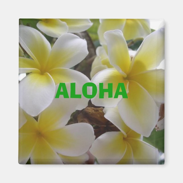 hawaii flowers1, ALOHA Magnet (Front)