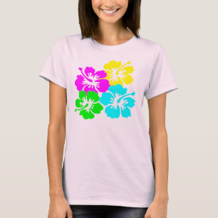 Hawaii Flowers T-Shirt Colorful Hawaiian Flowers