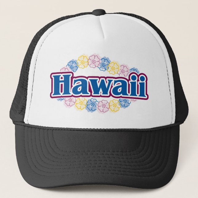 Hawaii flowers trucker hat (Front)