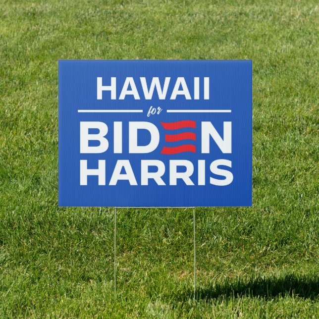 Hawaii for Biden Harris Sign (Insitu)