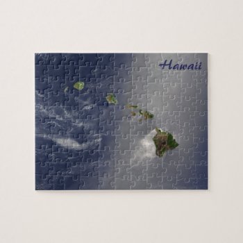 Hawaii From Space Jigsaw Puzzle by Brookelorren at Zazzle