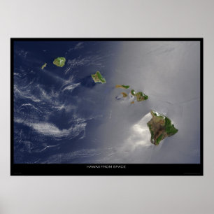 Hawaii From Space Poster