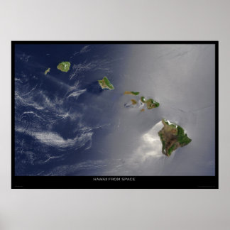 Hawaii From Space Poster