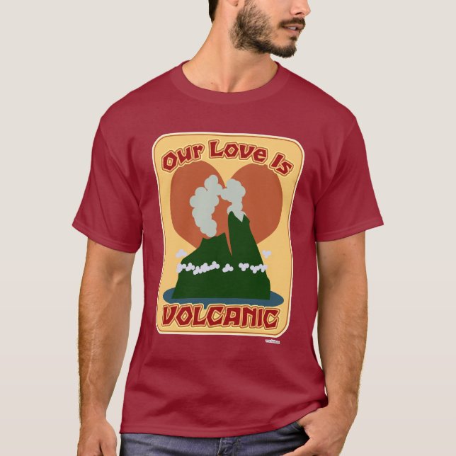 Hawaii Funny Lava Cartoon Travel Motto T-Shirt (Front)