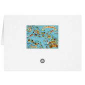 Hawaii Funny Vintage Map Cards (Back Horizontal)
