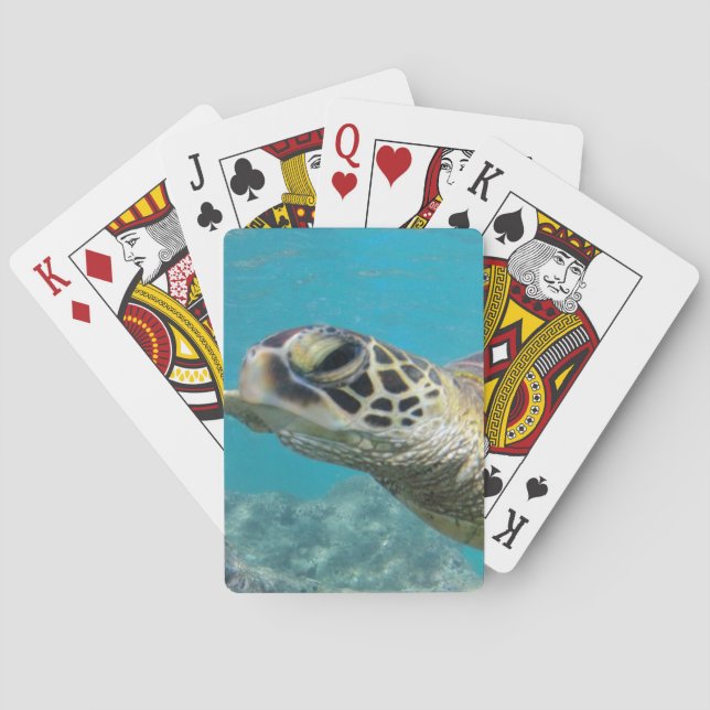 Hawaii Green Sea Turtle Poker Cards (Back)