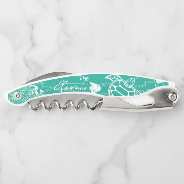 Hawaii Green Sea Turtle Waiter's Corkscrew (Back)