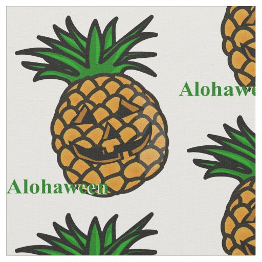 hawaii halloween pineapple alohaween fabric