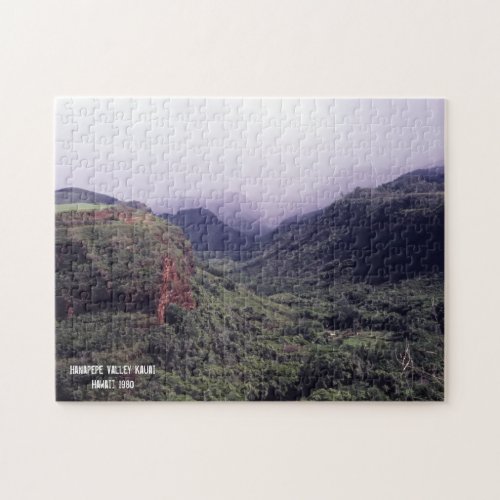 Hawaii Hanapepe Valley Kauai Retro Jigsaw Puzzle