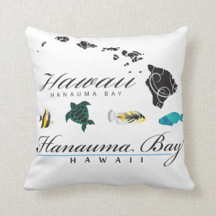 Hawaii Hanauma Bay Maine life Throw Pillow