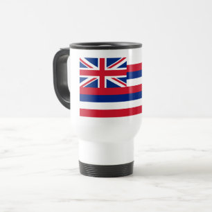 Hawaii, Hawaiian Aloha Paradise State Flag Travel Mug