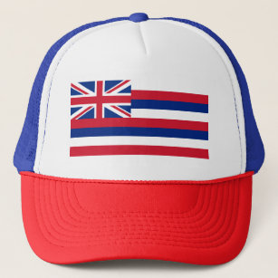 Hawaii, Hawaiian Aloha Paradise State Flag Trucker Hat