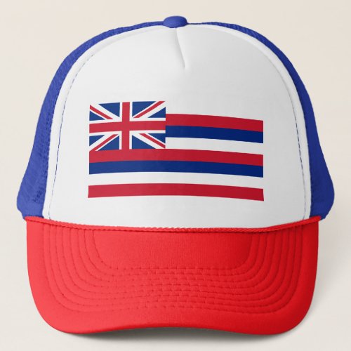 Hawaii Hawaiian Aloha Paradise State Flag Trucker Hat